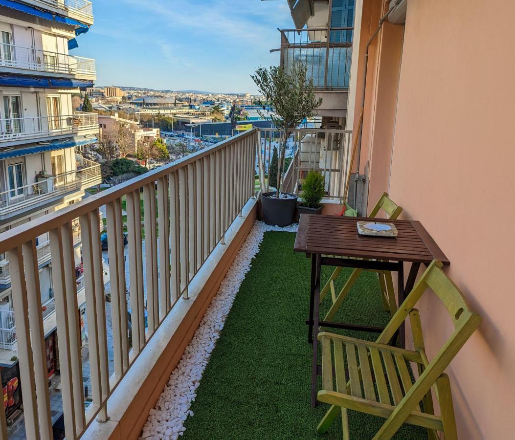 Charming 85Sqm Apartment With Panoramic City-Views Szaloniki Kültér fotó